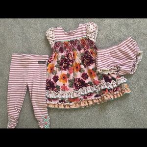 Matilda Jane Dress with Diaper Cover AND Legging